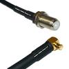 10 feet RFC240 KSR240 F Female to MCX Male Angle RF Pigtail Coaxial Cable view 1