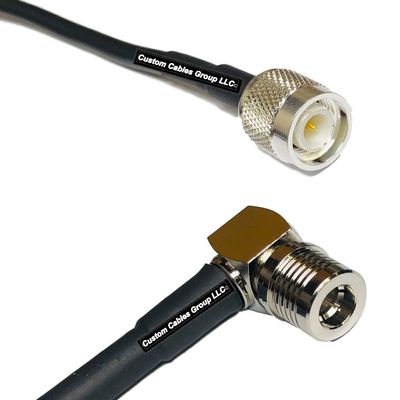 10 feet RFC240 KSR240 TNC Male to QMA Male Angle RF Pigtail Coaxial Cable