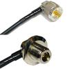 10 feet RFC240 KSR240 UHF Male Angle to N Female Bulkhead Angle RF Pigtail Coaxial Cable view 1