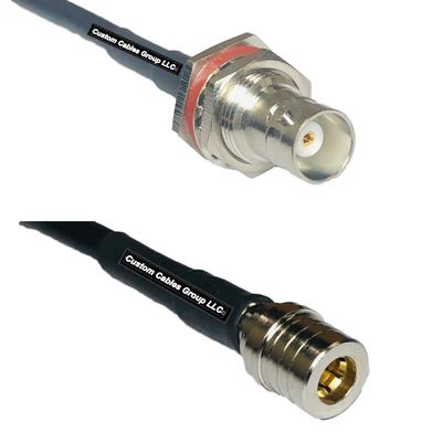 10 feet RFC240 KSR240 BNC Female Big Bulkhead to QMA Male RF Pigtail Coaxial Cable