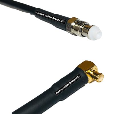 10 feet RFC240 KSR240 FME Female to MCX Male Angle RF Pigtail Coaxial Cable