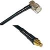 50 feet RFC240 KSR240 TNC Male Angle to MCX Male RF Pigtail Coaxial Cable view 1