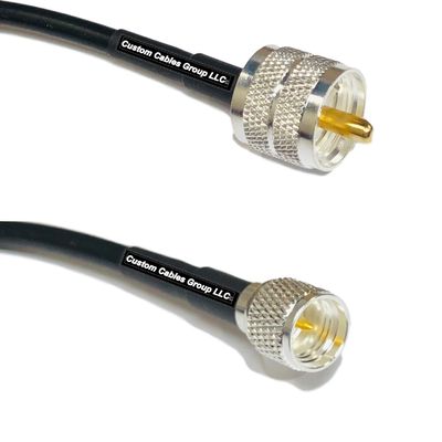 10 feet RFC240 KSR240 PL259 UHF Male to Mini UHF Male RF Pigtail Coaxial Cable