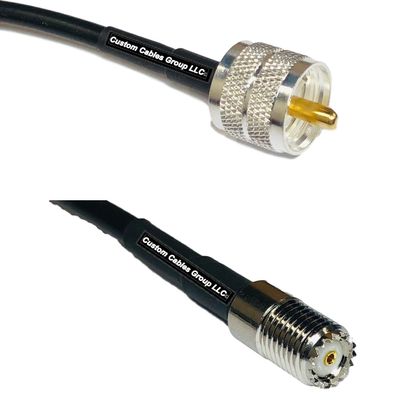 10 feet RFC240 KSR240 PL259 UHF Male to Mini UHF Female RF Pigtail Coaxial Cable
