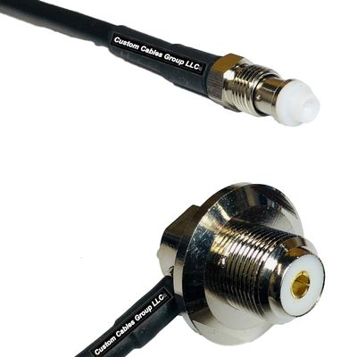 10 feet RFC240 KSR240 FME Female to UHF Female Angle Bulkhead RF Pigtail Coaxial Cable