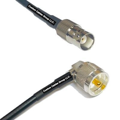 10 feet RFC240 KSR240 BNC Female to UHF Male Angle RF Pigtail Coaxial Cable