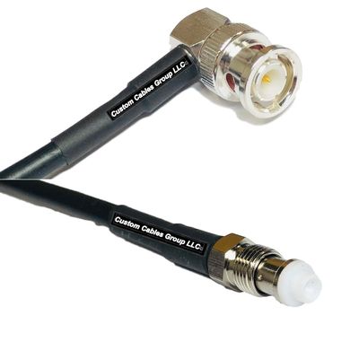 10 feet RFC240 KSR240 BNC Male Angle to FME Female RF Pigtail Coaxial Cable