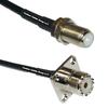 10 feet RFC240 KSR240 F Female to UHF Female Flange RF Pigtail Coaxial Cable view 1