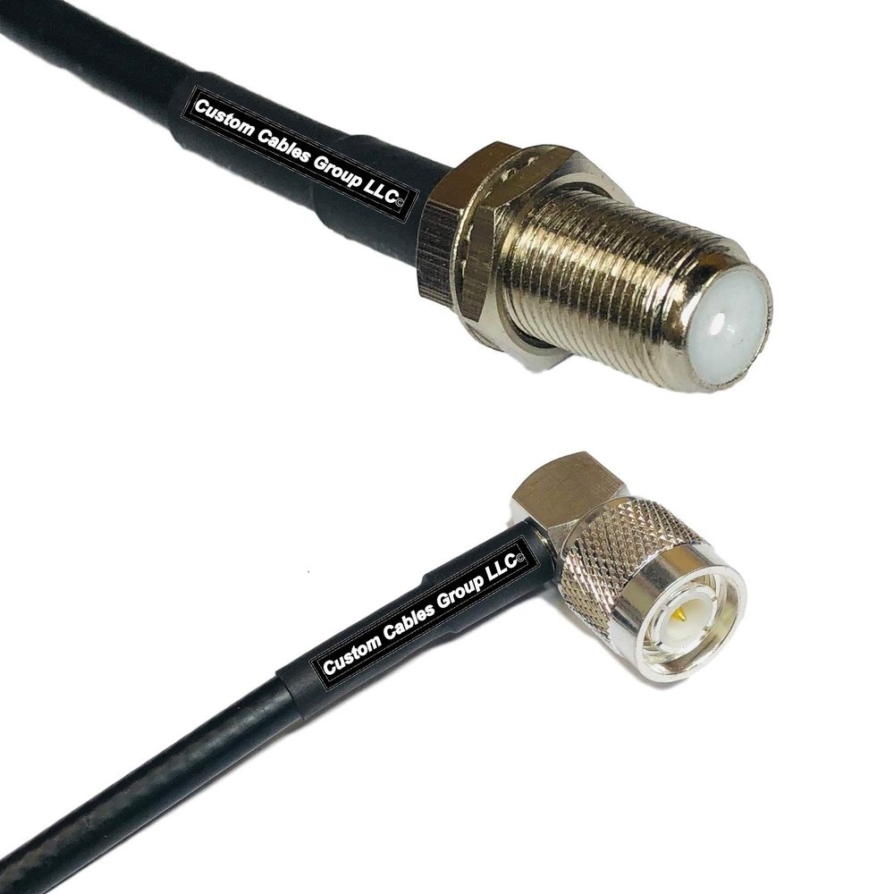 10 feet RFC240 KSR240 F Female to TNC Male Angle RF Pigtail Coaxial Cable
