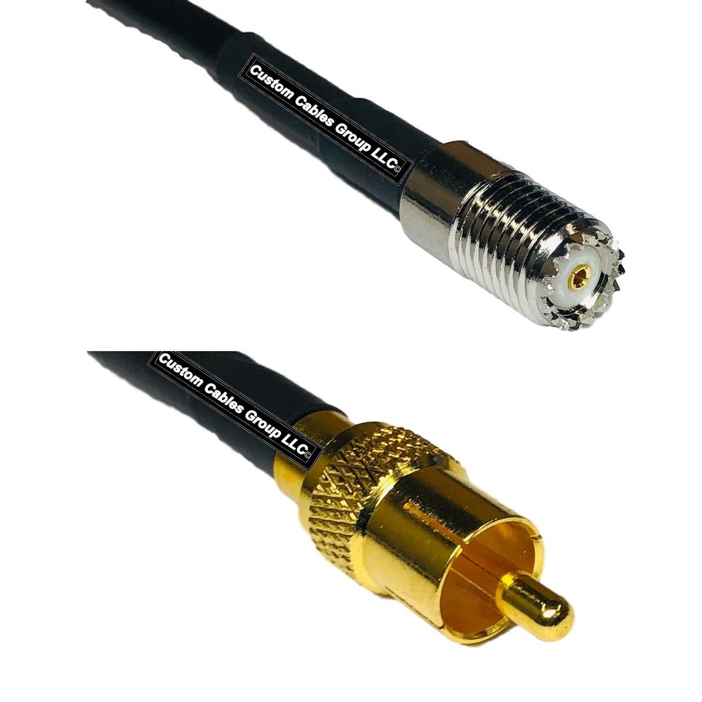 6 feet RFC240 KSR240 Mini UHF Female to RCA Male RF Pigtail Coaxial Cable
