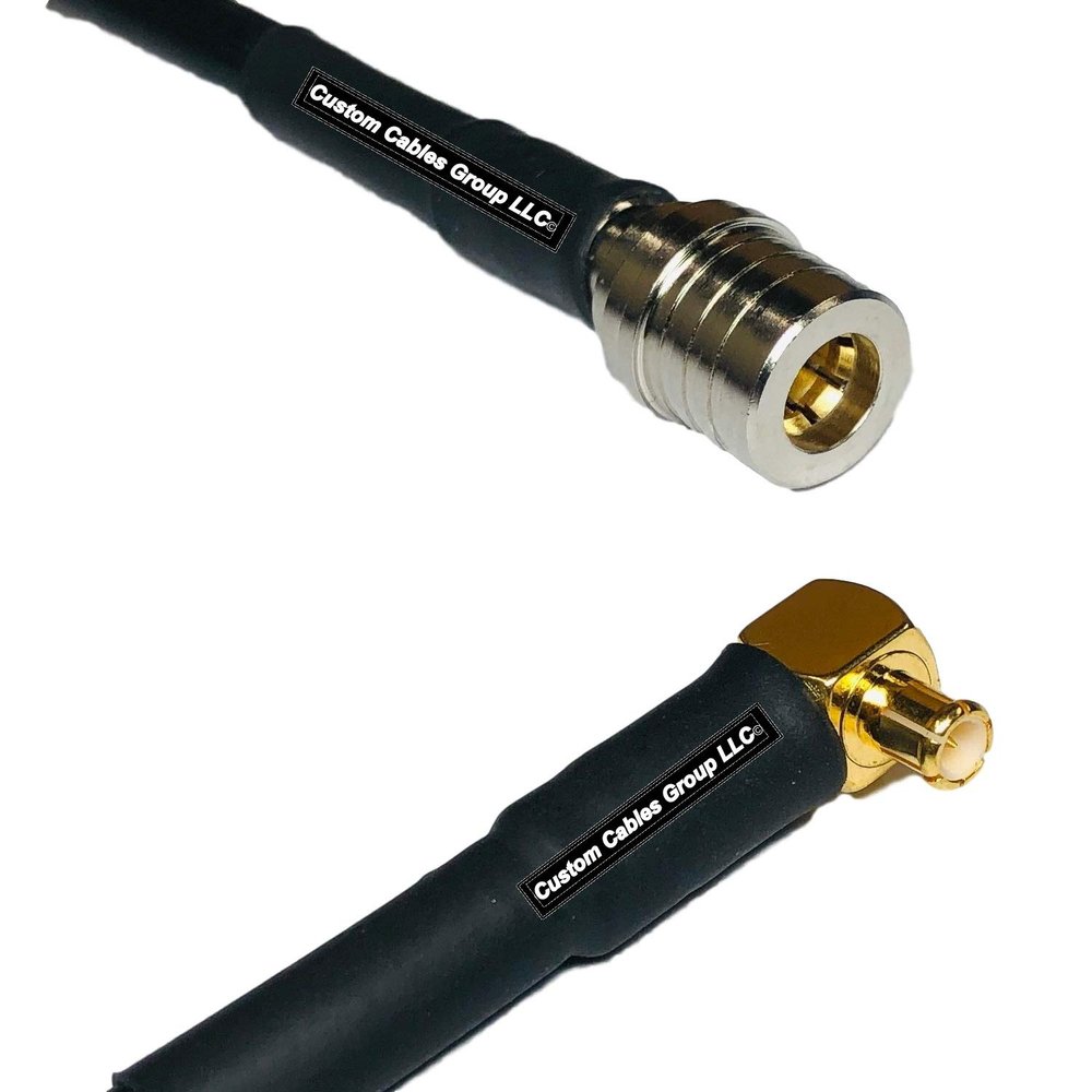 10 feet RFC240 KSR240 QMA Male to MCX Male Angle RF Pigtail Coaxial Cable