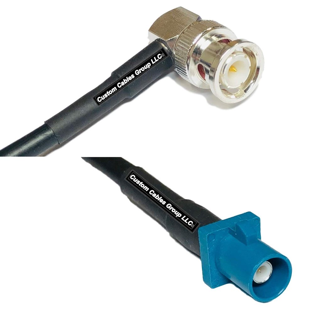 10 feet RFC240 KSR240 BNC Male Angle to Fakra Z Male RF Pigtail Coaxial Cable