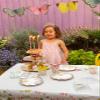 5m (16ft) Pastel 3D Butterfly Chandelier | Wire Hanging Decoration | Supplies for Kid's Birthday Party, Woodland Fairies Theme, Girls Bedroom Accessories view 4
