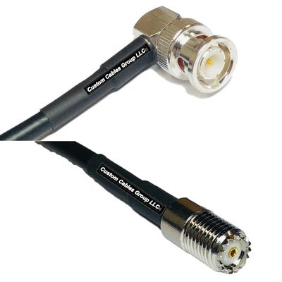 10 feet RFC240 KSR240 BNC Male Angle to Mini UHF Female RF Pigtail Coaxial Cable