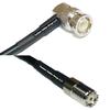 10 feet RFC240 KSR240 BNC Male Angle to Mini UHF Female RF Pigtail Coaxial Cable view 1