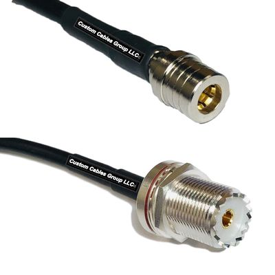 10 feet RFC240 KSR240 QMA Male to UHF Female Bulkhead RF Pigtail Coaxial Cable