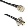 10 feet RFC240 KSR240 TNC Male to BNC Flange Female RF Pigtail Coaxial Cable view 1