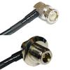 10 feet RFC240 KSR240 BNC Male Angle to N Female Bulkhead Angle RF Pigtail Coaxial Cable view 1