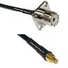 10 feet RFC240 KSR240 UHF Female Flange to MCX Male RF Pigtail Coaxial Cable view 1