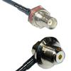 10 feet RFC240 KSR240 BNC Female Big Bulkhead to UHF Female Angle Bulkhead RF Pigtail Coaxial Cable view 1