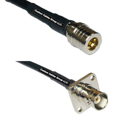 10 feet RFC240 KSR240 QMA Male to BNC Flange Female RF Pigtail Coaxial Cable