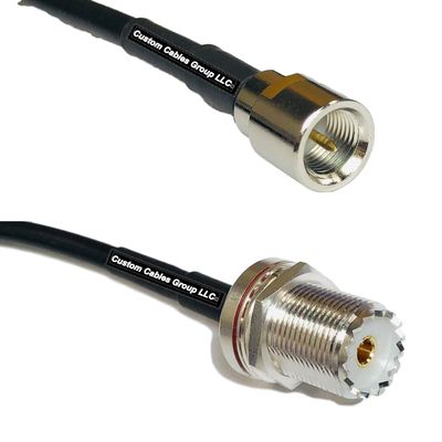 50 feet RFC240 KSR240 FME Male to UHF Female Bulkhead RF Pigtail Coaxial Cable