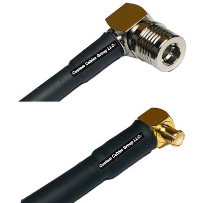 10 feet RFC240 KSR240 QMA Male Angle to MCX Male Angle RF Pigtail Coaxial Cable