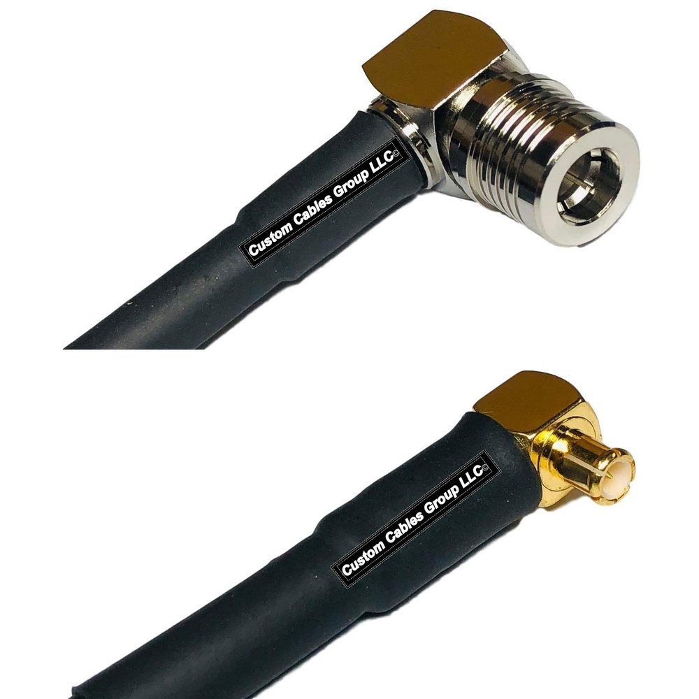 10 feet RFC240 KSR240 QMA Male Angle to MCX Male Angle RF Pigtail Coaxial Cable