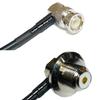 10 feet RFC240 KSR240 BNC Male Angle to UHF Female Angle Bulkhead RF Pigtail Coaxial Cable view 1