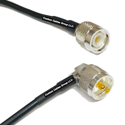 50 feet RFC240 KSR240 TNC Male to UHF Male Angle RF Pigtail Coaxial Cable