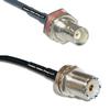 10 feet RFC240 KSR240 BNC Female Big Bulkhead to UHF Female Bulkhead RF Pigtail Coaxial Cable view 1