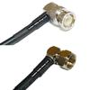 10 feet RFC240 KSR240 BNC Male Angle to F Male Angle RF Pigtail Coaxial Cable view 1