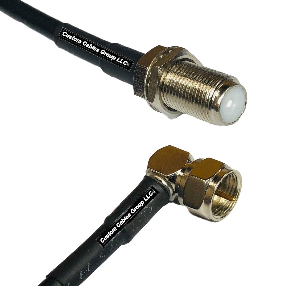 10 feet RFC240 KSR240 F Female to F Male Angle RF Pigtail Coaxial Cable