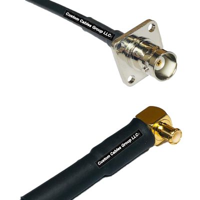 10 feet RFC240 KSR240 BNC Flange Female to MCX Male Angle RF Pigtail Coaxial Cable