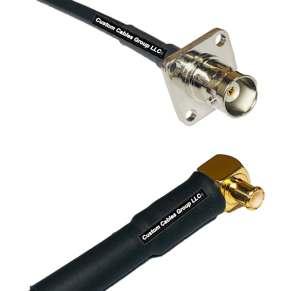 10 feet RFC240 KSR240 BNC Flange Female to MCX Male Angle RF Pigtail Coaxial Cable