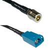 10 feet RFC240 KSR240 QMA Male to Fakra Z Female RF Pigtail Coaxial Cable view 1
