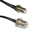 25 feet RFC240 KSR240 F Female to UHF Female Bulkhead RF Pigtail Coaxial Cable view 1