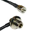 10 feet RFC240 KSR240 FME Male to N Female Bulkhead Angle RF Pigtail Coaxial Cable view 1