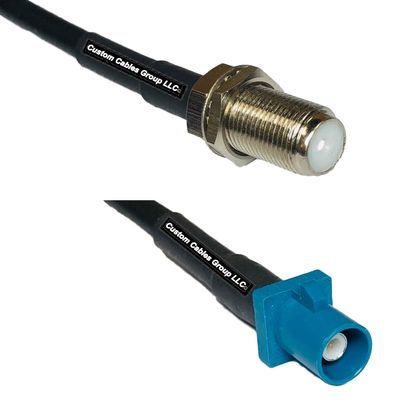 50 feet RFC240 KSR240 F Female to Fakra Z Male RF Pigtail Coaxial Cable