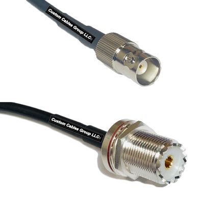 10 feet RFC240 KSR240 BNC Female to UHF Female Bulkhead RF Pigtail Coaxial Cable