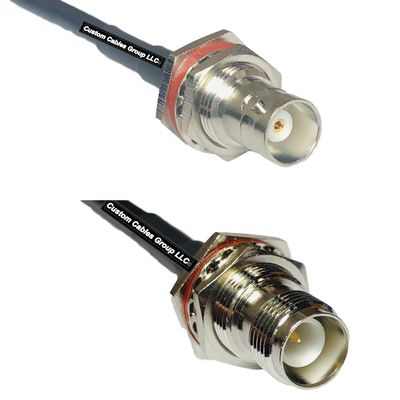 10 feet RFC240 KSR240 BNC Female Big Bulkhead to RP-TNC Female Bulkhead RF Pigtail Coaxial Cable