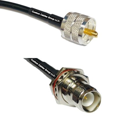 10 feet RFC240 KSR240 PL259 UHF Male to RP-TNC Female Bulkhead RF Pigtail Coaxial Cable