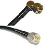 10 feet RFC240 KSR240 F Male Angle to Mini UHF Male RF Pigtail Coaxial Cable view 1