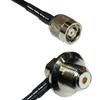 10 feet RFC240 KSR240 RP-TNC Male to UHF Female Angle Bulkhead RF Pigtail Coaxial Cable view 1