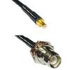 10 feet RFC240 KSR240 SMB Male to RP-TNC Female Bulkhead RF Pigtail Coaxial Cable view 1