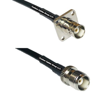10 feet RFC240 KSR240 BNC Flange Female to TNC Female RF Pigtail Coaxial Cable