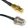 10 feet RFC240 KSR240 RCA Female to UHF Female Bulkhead RF Pigtail Coaxial Cable view 1