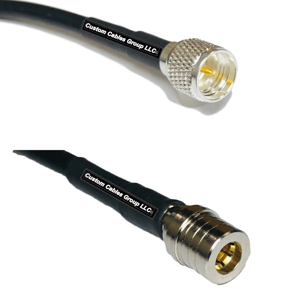 10 feet RFC240 KSR240 Mini UHF Male to QMA Male RF Pigtail Coaxial Cable