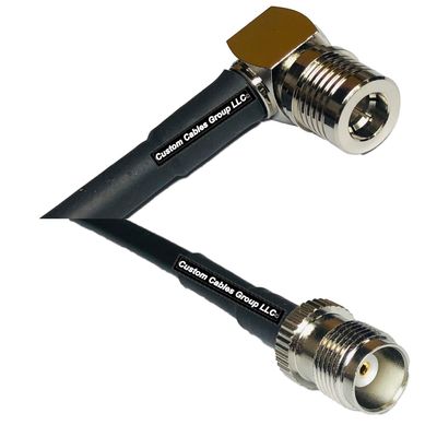10 feet RFC240 KSR240 QMA Male Angle to TNC Female RF Pigtail Coaxial Cable