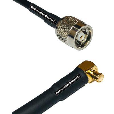 50 feet RFC240 KSR240 RP-TNC Male to MCX Male Angle RF Pigtail Coaxial Cable
